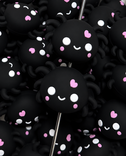 3D Cute SPIDER EXCLUSIVE Silicone Focal Bead,**NOT FOR TEETHING**