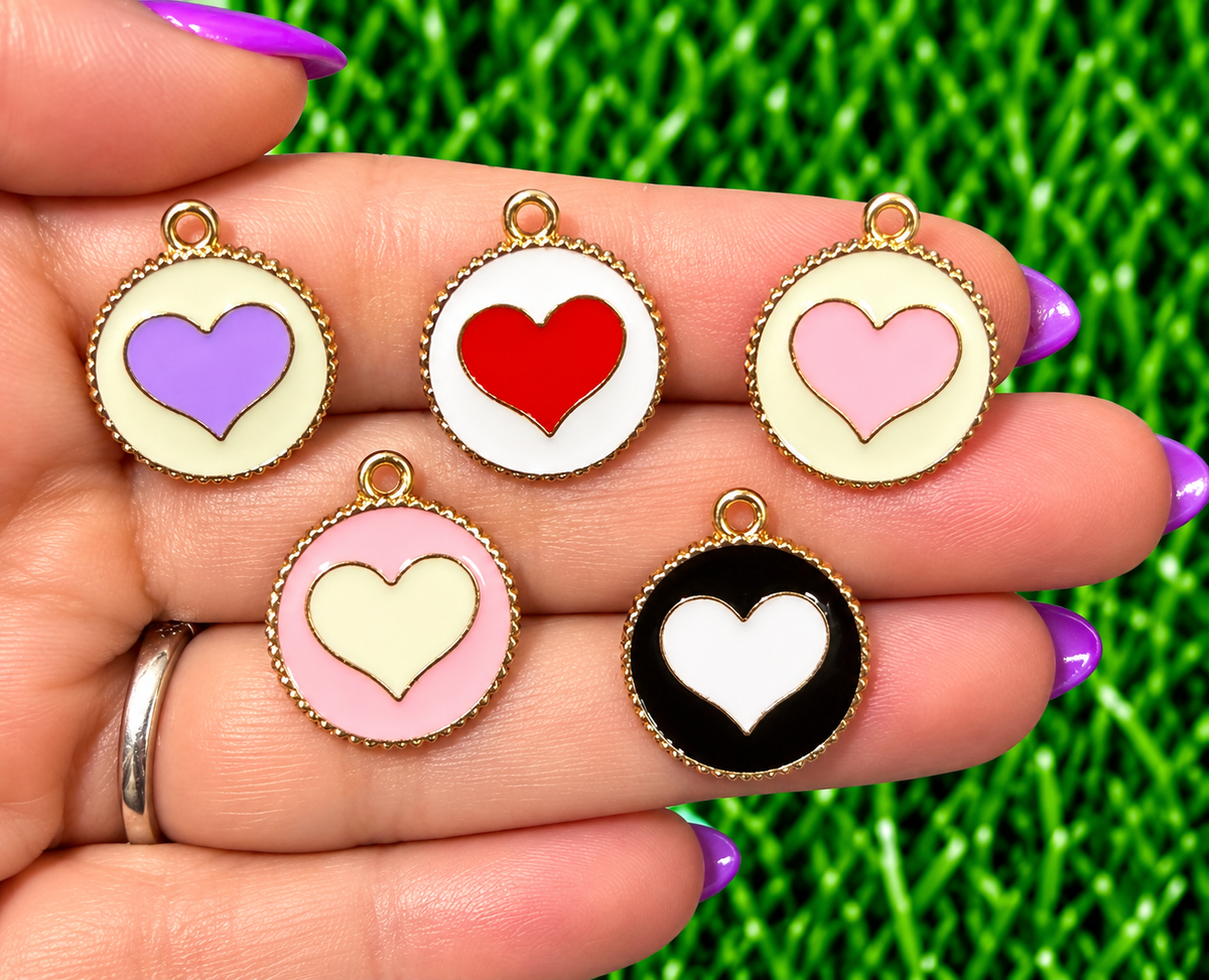 *Bead Mix #621- Heart of Gold Charms, Bag Charms