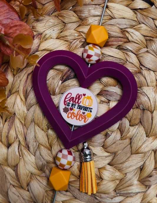 *Bead Kit #527- Fall Is My Favorite Color DIY Silicone Bead Kit, Fall Car Charm Kit