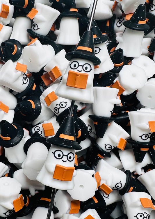 3D Professor Boo EXCLUSIVE Silicone Focal Bead,**NOT FOR TEETHING** Halloween Shape Silicone Bead