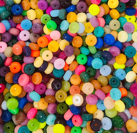 * Pack of 25 Sparkly Abacus - Random Colors