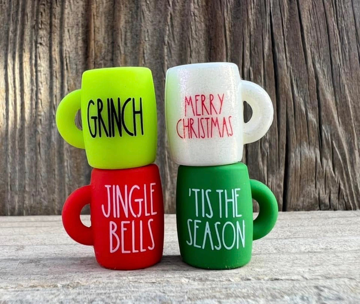 3D CHRISTMAS Mug EXCLUSIVE Silicone Focal Bead