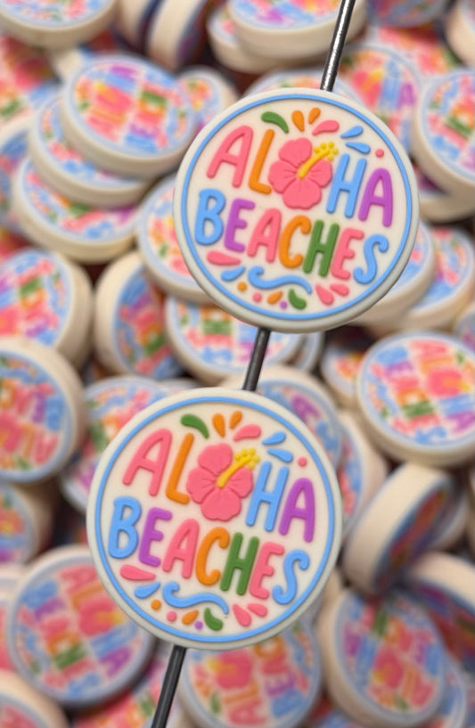 Q- Aloha Beaches EXCLUSIVE Focal Bead, Quote Focal Beads