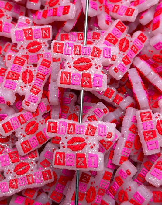 V- Thank U, Next EXCLUSIVE Silicone Focal Bead, Valentine Focal Bead