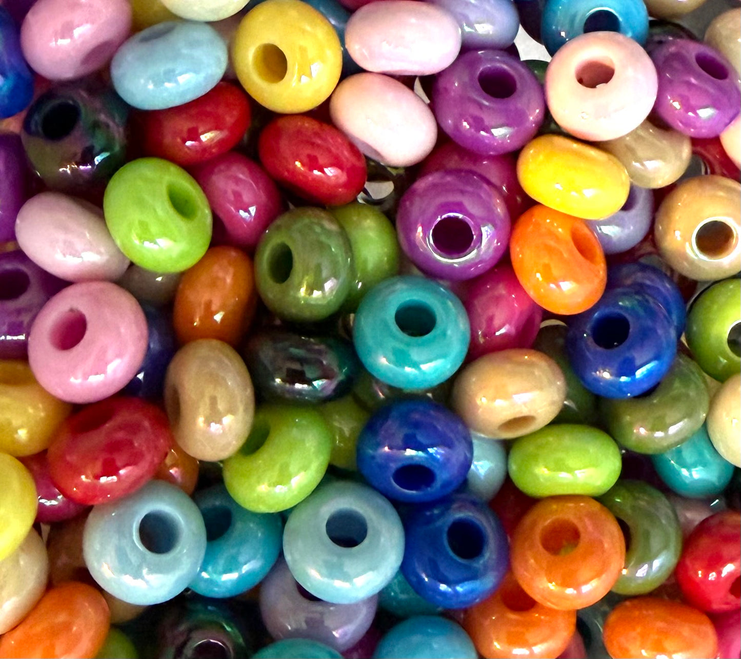 *Bead Mix- #304 Bright Abacus Acrylic Bead Mix
