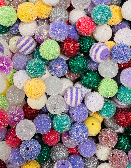 * Bead Mix - 20mm Sugarplum Fairies COMBO Acrylic Bead Mix