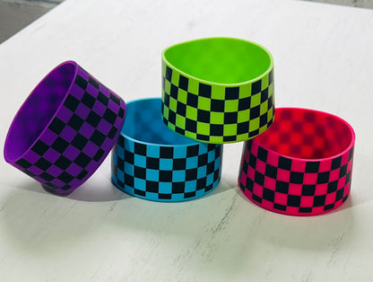 *Tumbler Printed CHECKER Silicone Boot