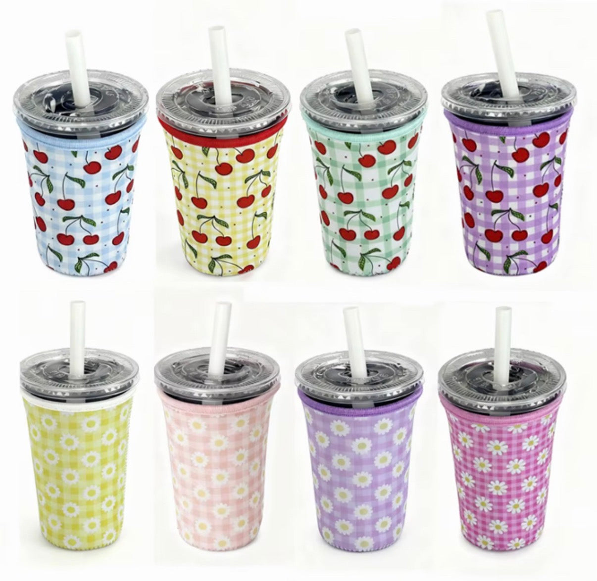 Z-  CHERRY Checker Cup Sleeve