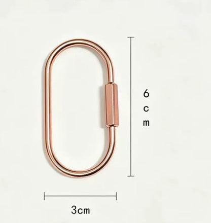 *Beadable Carabiner Swivel Bag Hook