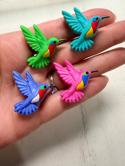 3D Humming Bird Focal Bead, **NOT FOR TEETHING** 3D Animal Focal Bead