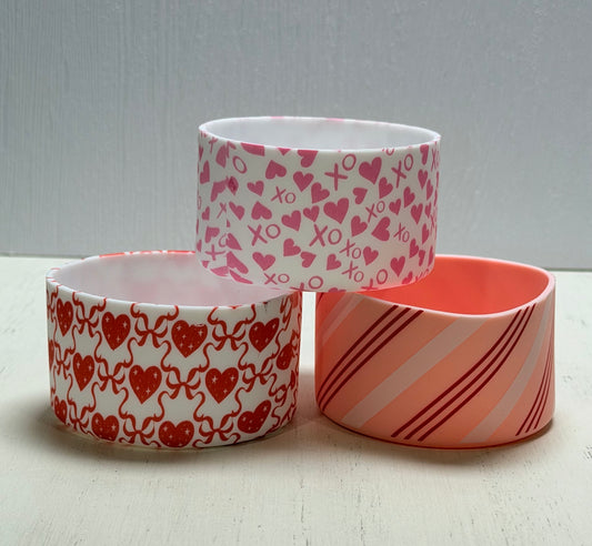 *Tumbler VALENTINES Printed Silicone Boot