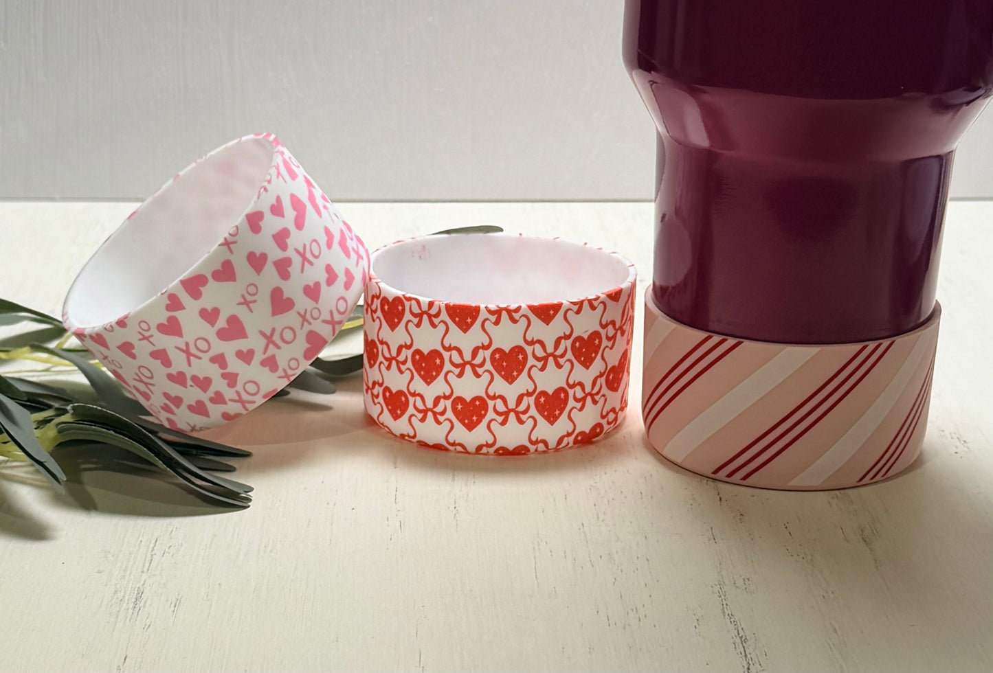 *Tumbler VALENTINES Printed Silicone Boot