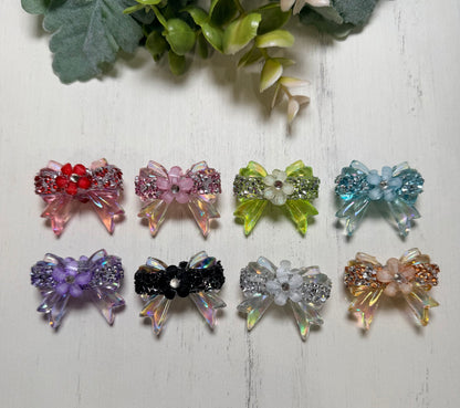 *Bead Mix #231- Pack of 8 Bows ACRYLIC Bead Mix