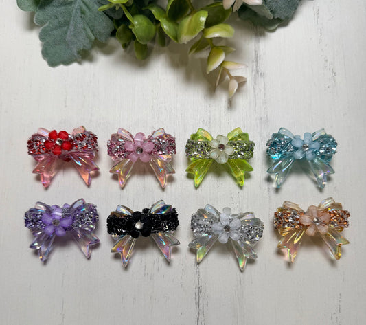 *Bead Mix #231- Pack of 8 Bows ACRYLIC Bead Mix