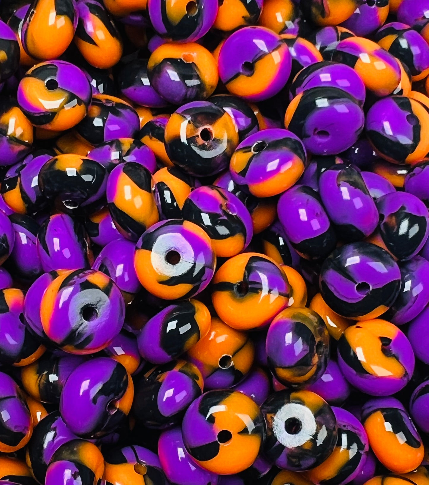 14mm ABACUS Liquid Halloween EXCLUSIVE Printed Silicone Beads