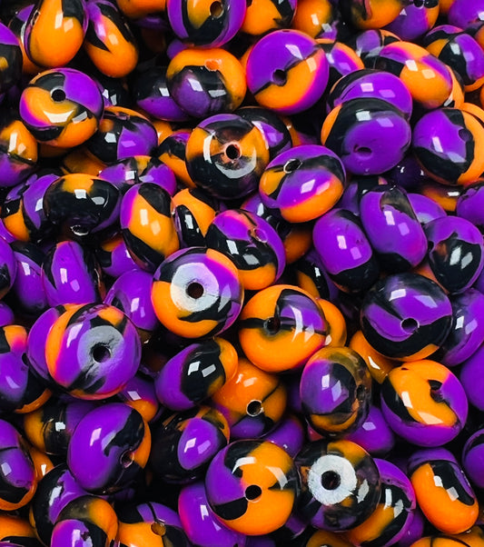 14mm ABACUS Liquid Halloween EXCLUSIVE Printed Silicone Beads