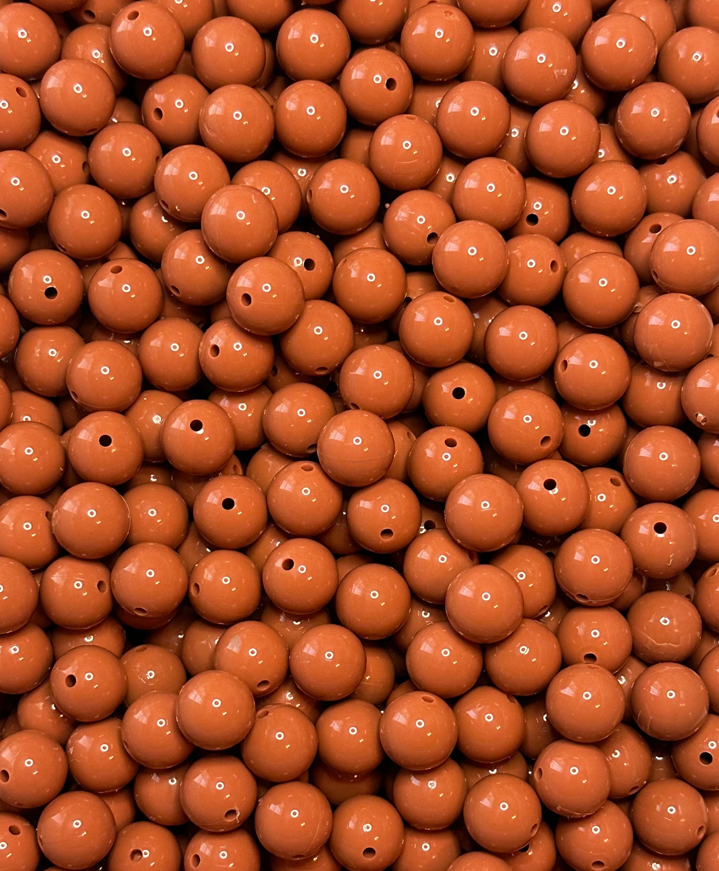 15mm Liquid Rust Round Silicone Beads