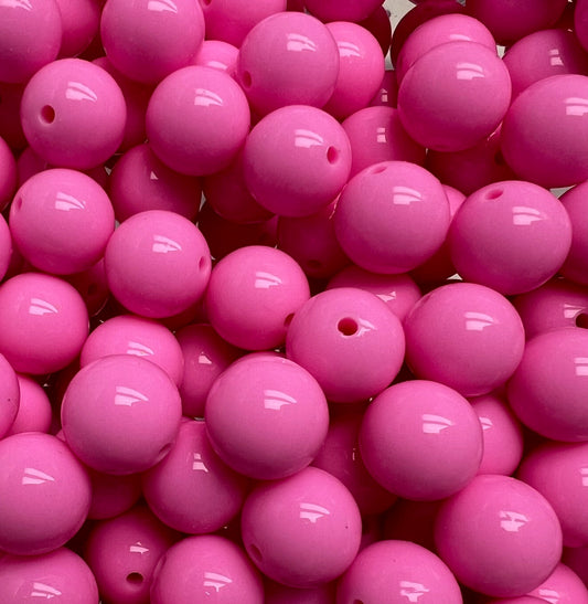 15mm Liquid Bubblegum Round Silicone Beads