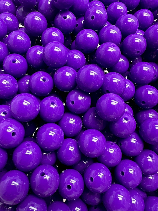 15mm Liquid Grape Round Silicone Beads