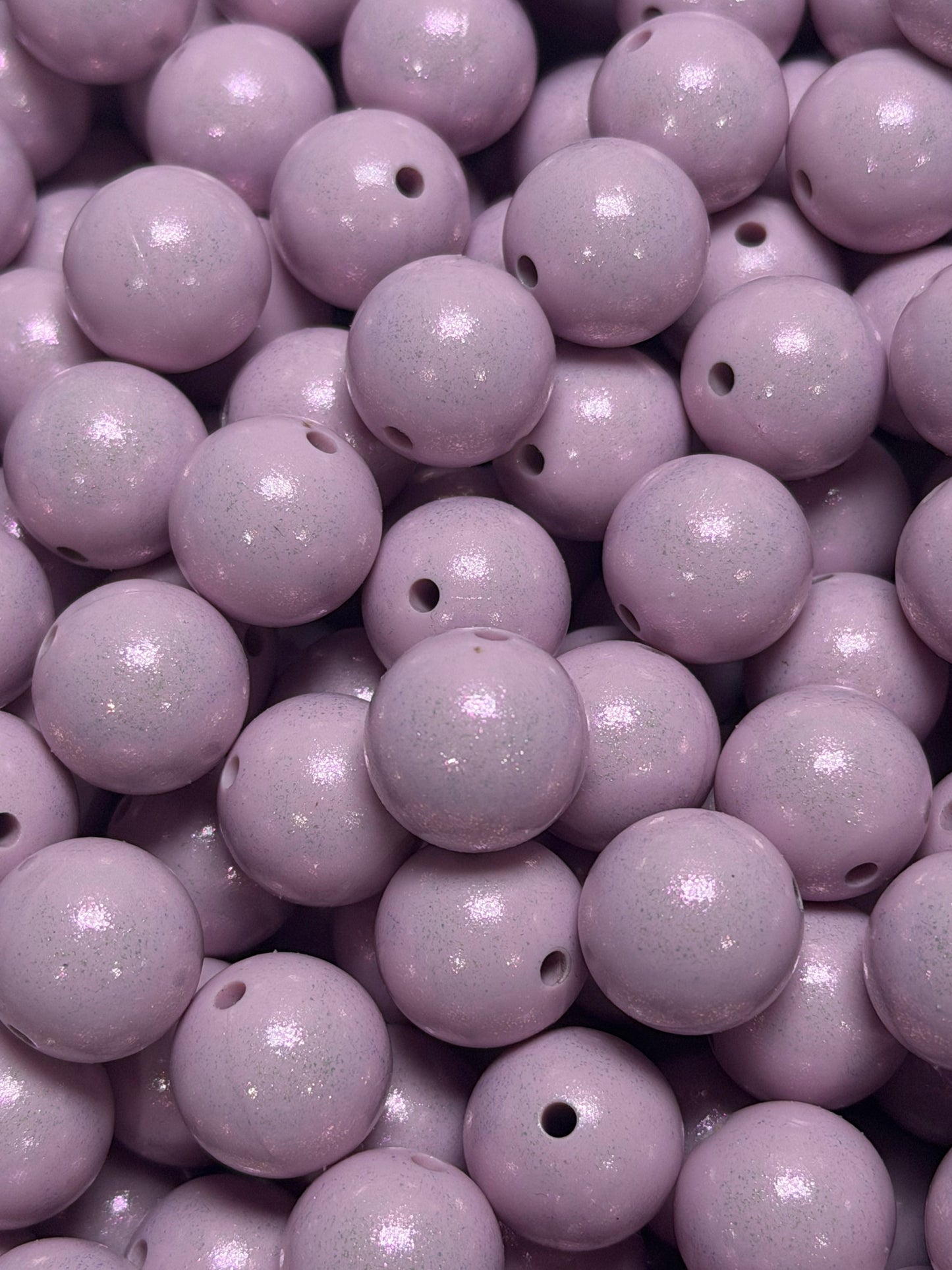 15mm Opal Lavender Round Silicone Beads