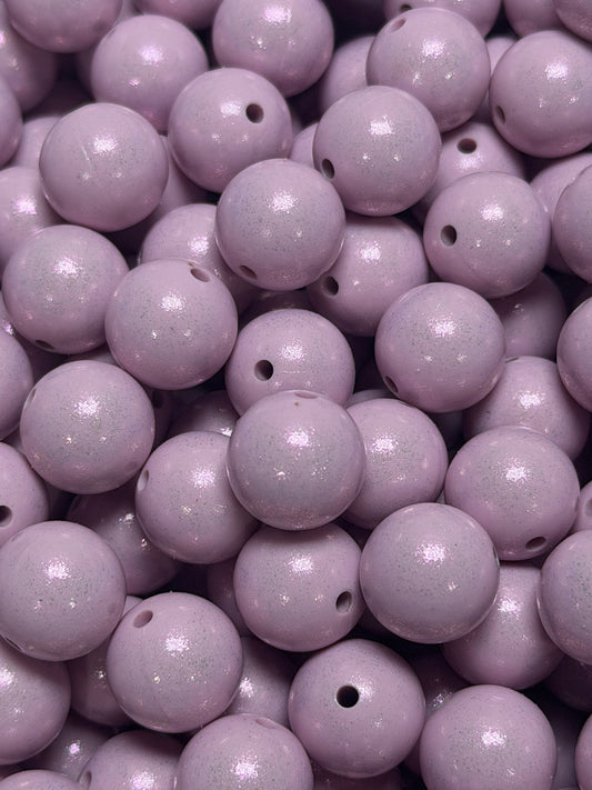 15mm Opal Lavender Round Silicone Beads