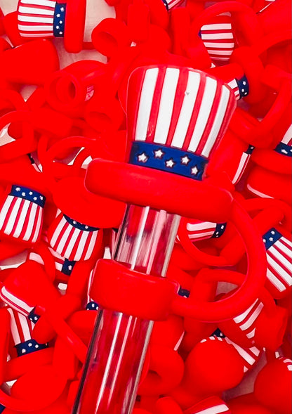 Y- Straw Topper - Discontinued American Flag Shapes, Tumbler Accessory
