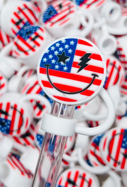 Y- Straw Topper - Discontinued American Flag Shapes, Tumbler Accessory