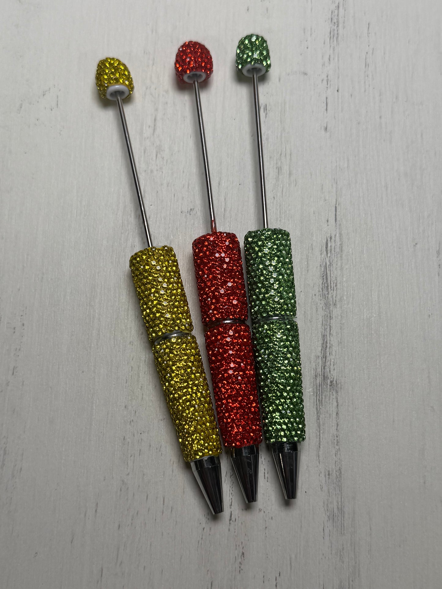 *Beadable Pen SUPER SPARKLY RHINESTONES, DIY Beaded Pen