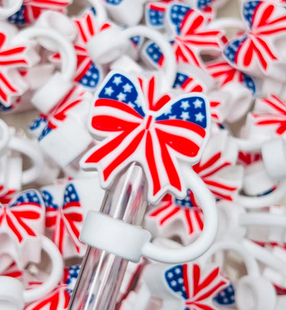 Y- Straw Topper - Discontinued American Flag Shapes, Tumbler Accessory