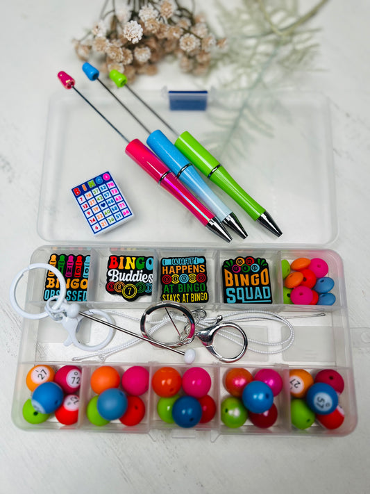 * Bead Mix - Bingo DIY Silicone Beads Kit, DIY Pen/Wristlet Kit