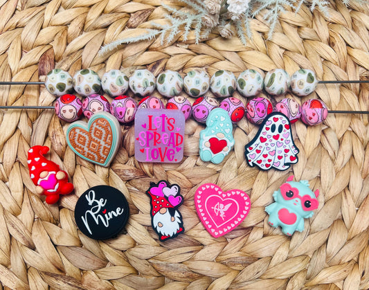 * Starter Mix - Valentines Bundle Silicone Beads