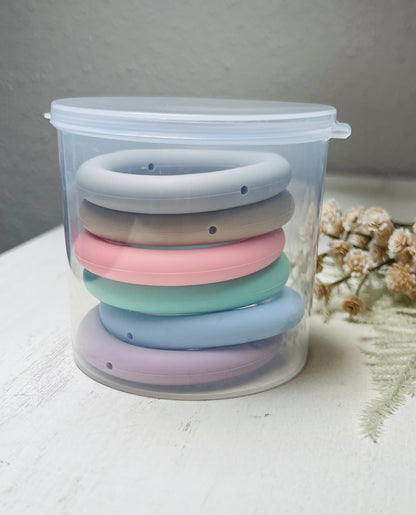 * 65mm Ring Mix - Silicone Ring w/Holes for Beading Mix