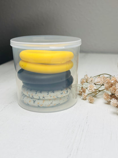 * 65mm Ring Mix - Silicone Ring w/Holes for Beading Mix