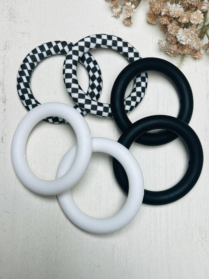 * 65mm Ring Mix - Silicone Ring w/Holes for Beading Mix