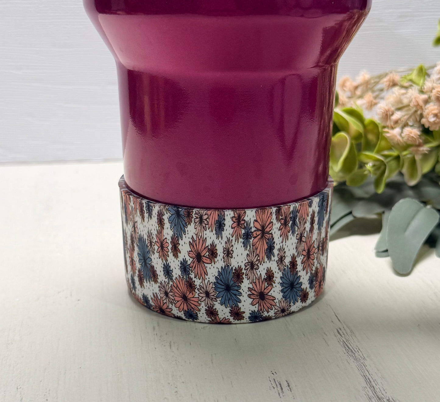*Tumbler EXCLUSIVE Sunset Daisy Printed Silicone Boot