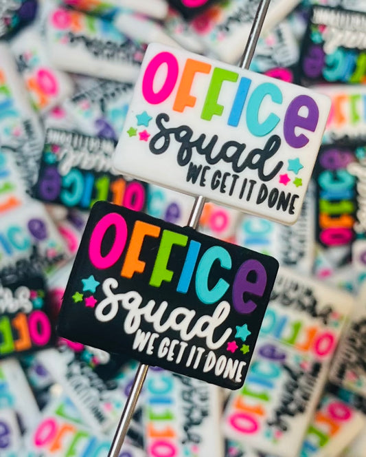 S- Office Squad EXCLUSIVE Silicone Focal Bead, Teacher Silicone Bead