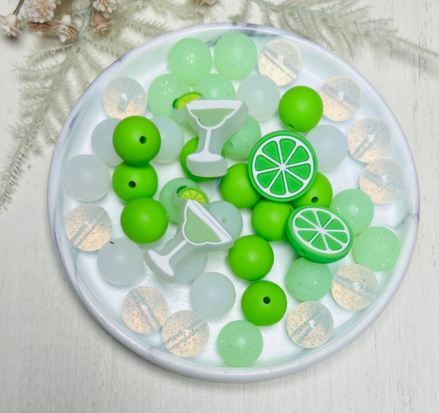 *Bead Mix #128- Margarita Silicone Bead Mix, Drink Bead Mix