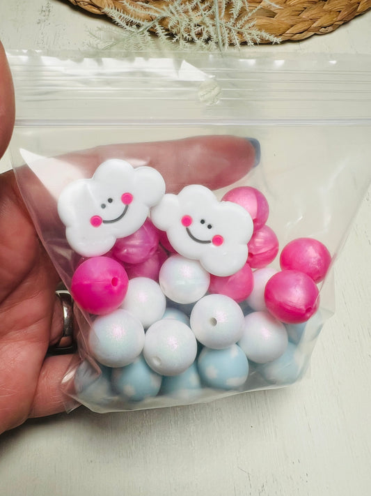 * Bead Mix - Clouds Silicone Bead Mix
