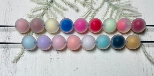 14mm Two-Tone Silicone Beads