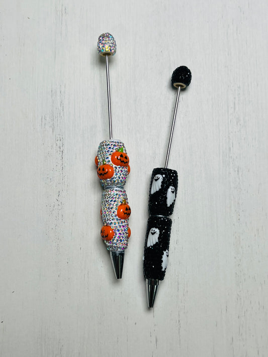 *Beadable Pen HALLOWEEN RHINESTONES, DIY Beaded Pen