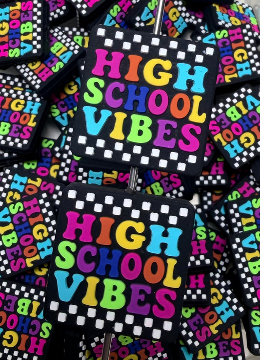 S- High School Vibes EXCLUSIVE Silicone Focal Bead, Teacher Silicone Bead