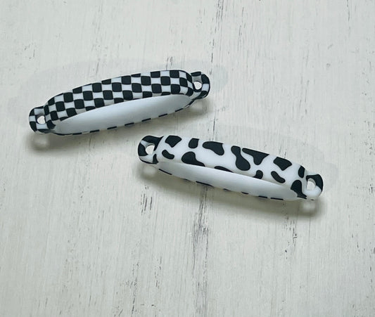 *Beadable Silicone Printed Tumbler Chain Holder
