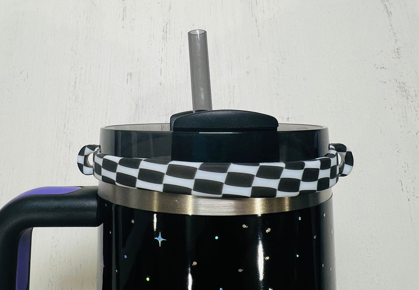 *Beadable Silicone Printed Tumbler Chain Holder
