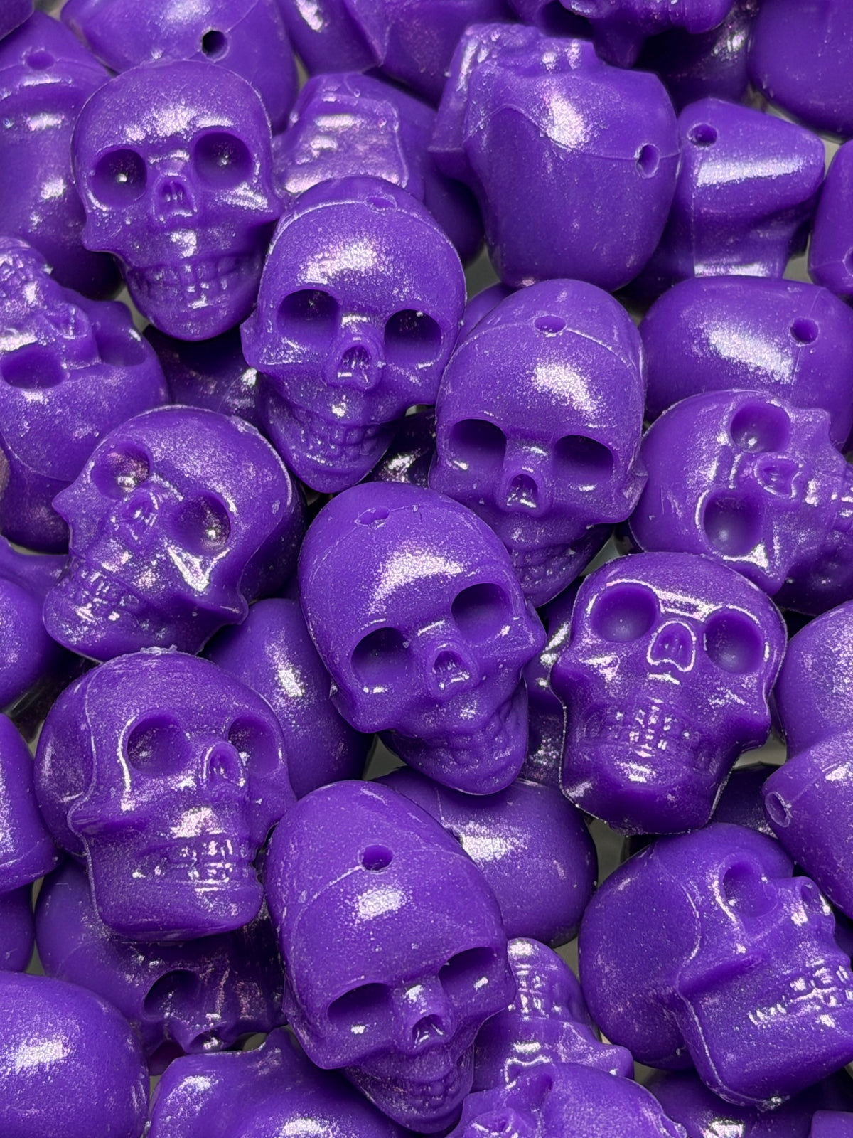 H- Skull Focal Silicone Bead, Halloween Silicone Bead, Skull Shape Silicone Bead