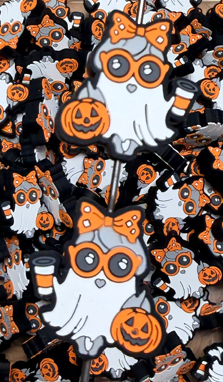 H- Betty Boo Silicone Focal Bead, Halloween Focal Bead