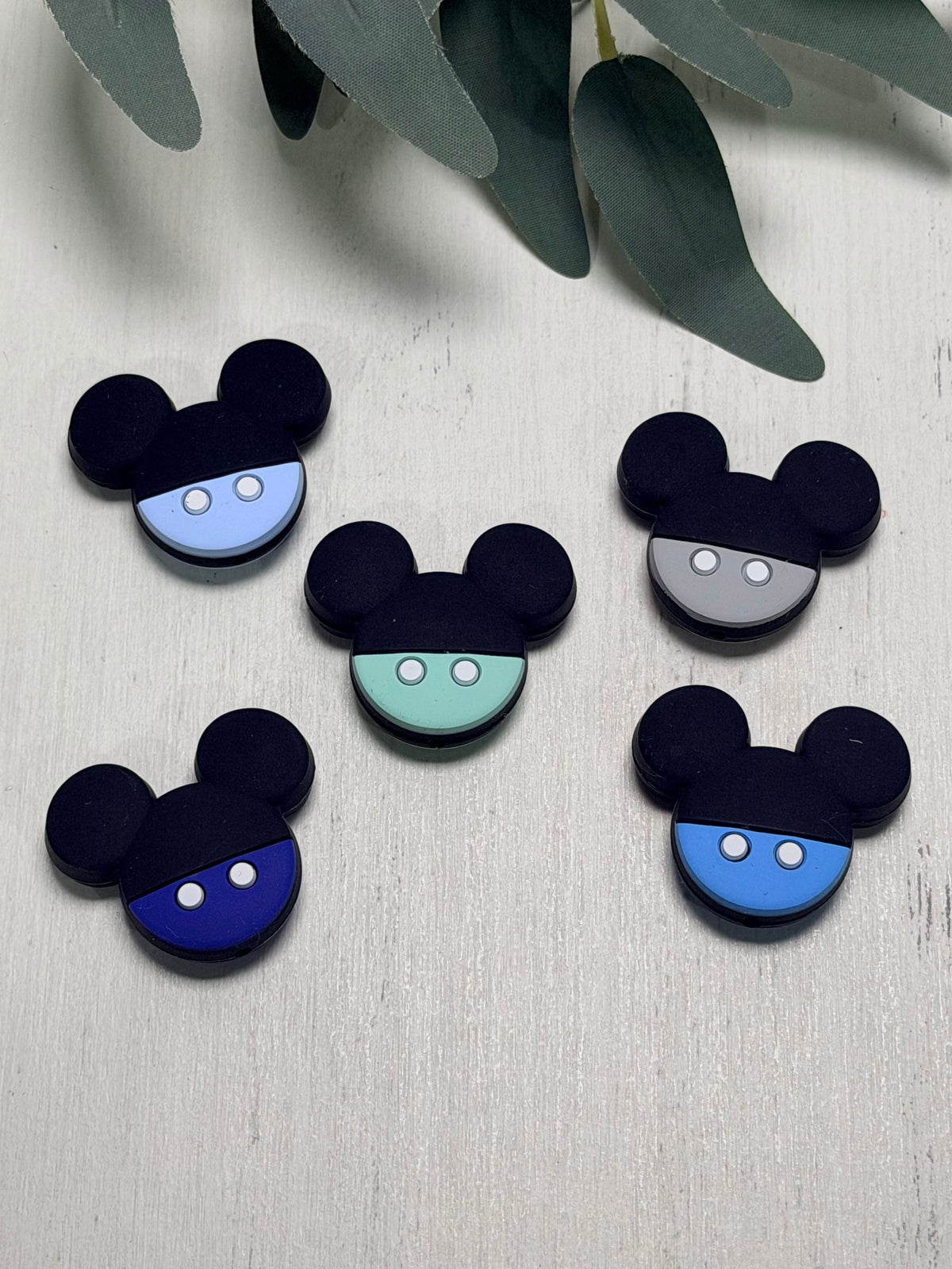 A- Boy Mouse Silicone Focal Bead, Animal Shape Silicone Bead, Farm Focal