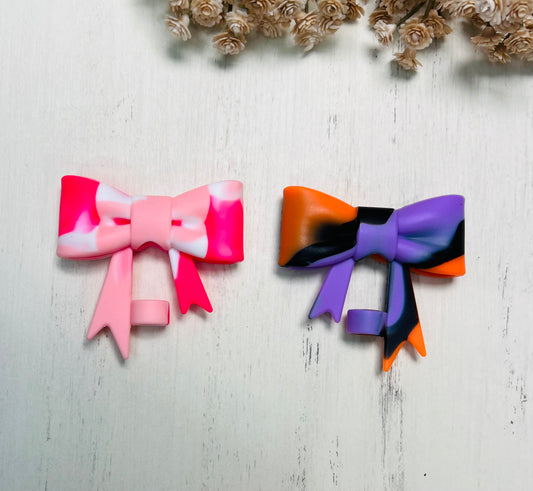 Y- Straw Topper - Swirl Bow, Tumbler Accessory