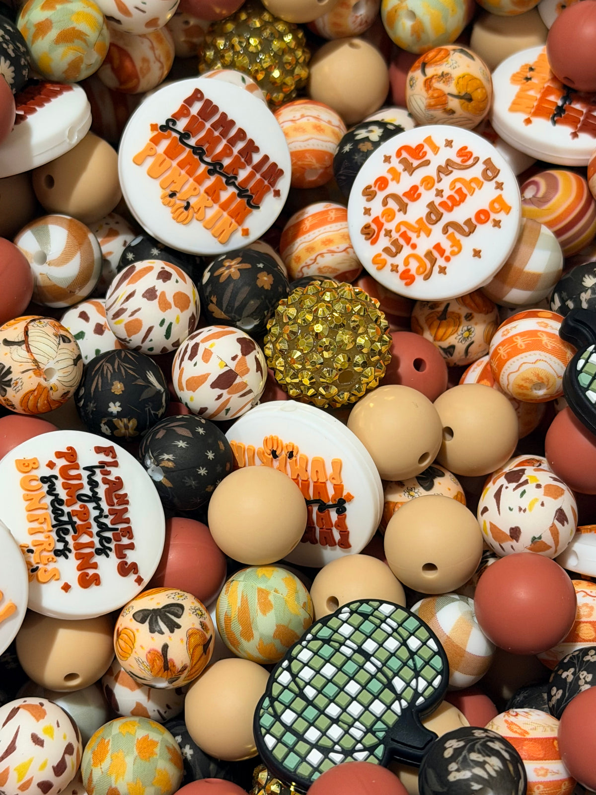 *Bead Mix #70- FALL Mystery Scoop Silicone Bead Mix
