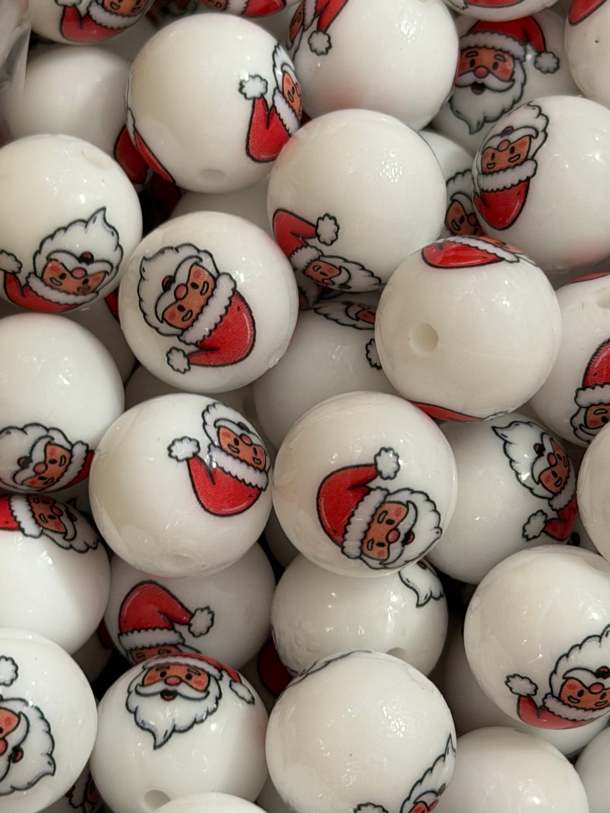 15mm Liquid Santa EXCLUSIVE Round Silicone Beads