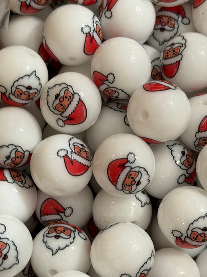 15mm Liquid Santa EXCLUSIVE Round Silicone Beads